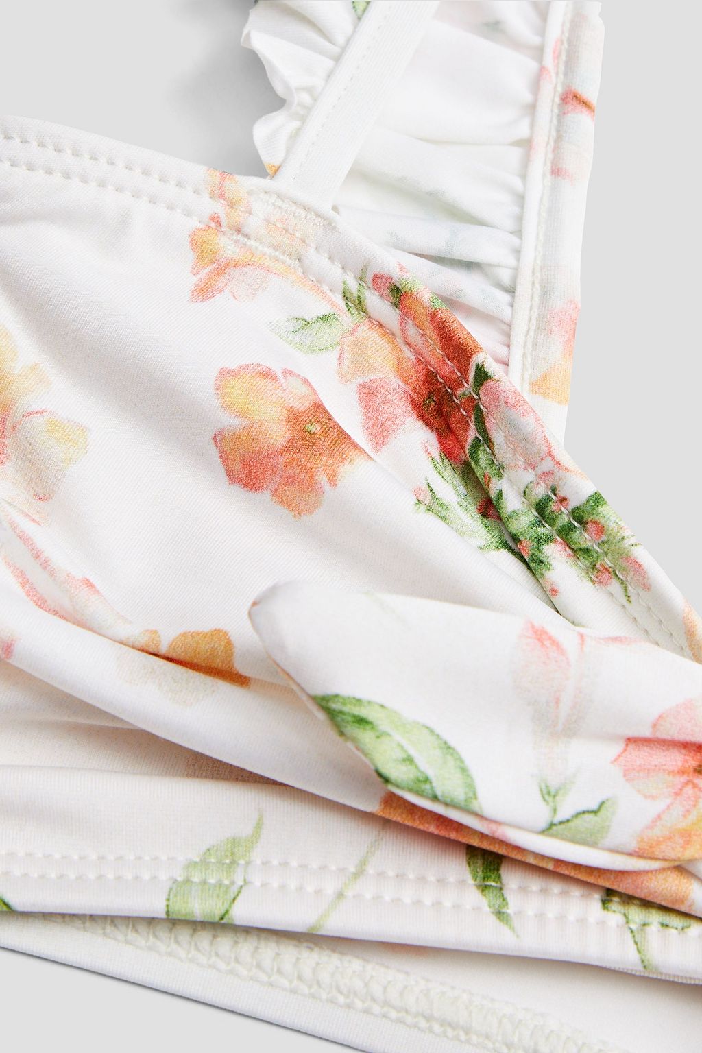 ZIMMERMANN Kids Heathers Bikini mit floralem Print und Rüschen