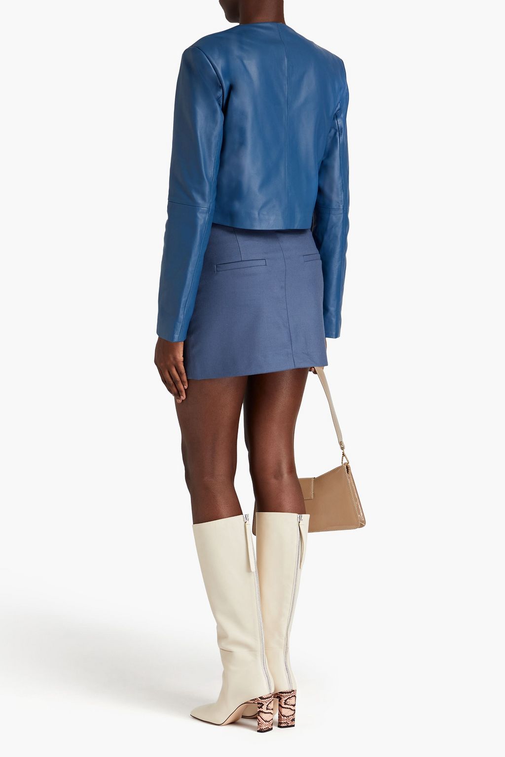 LOULOU STUDIO Bor cropped leather jacket