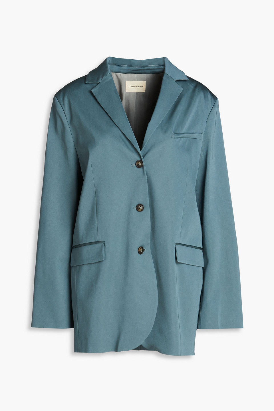 LOULOU STUDIO SUND SATIN BLAZER 3074457345637407664