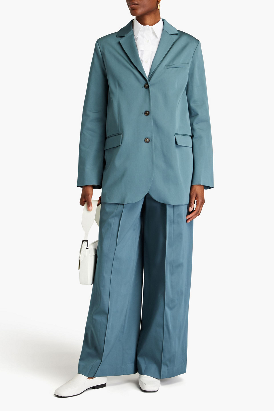 LOULOU STUDIO SUND SATIN BLAZER 3074457345637407664