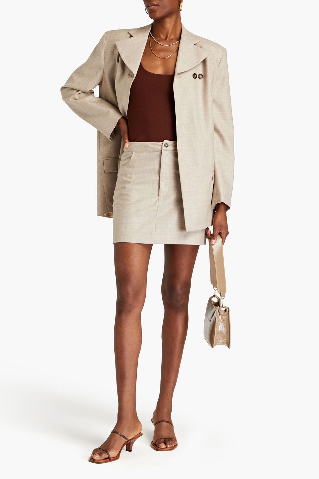 LOULOU STUDIO Kanda wool-blend twill blazer