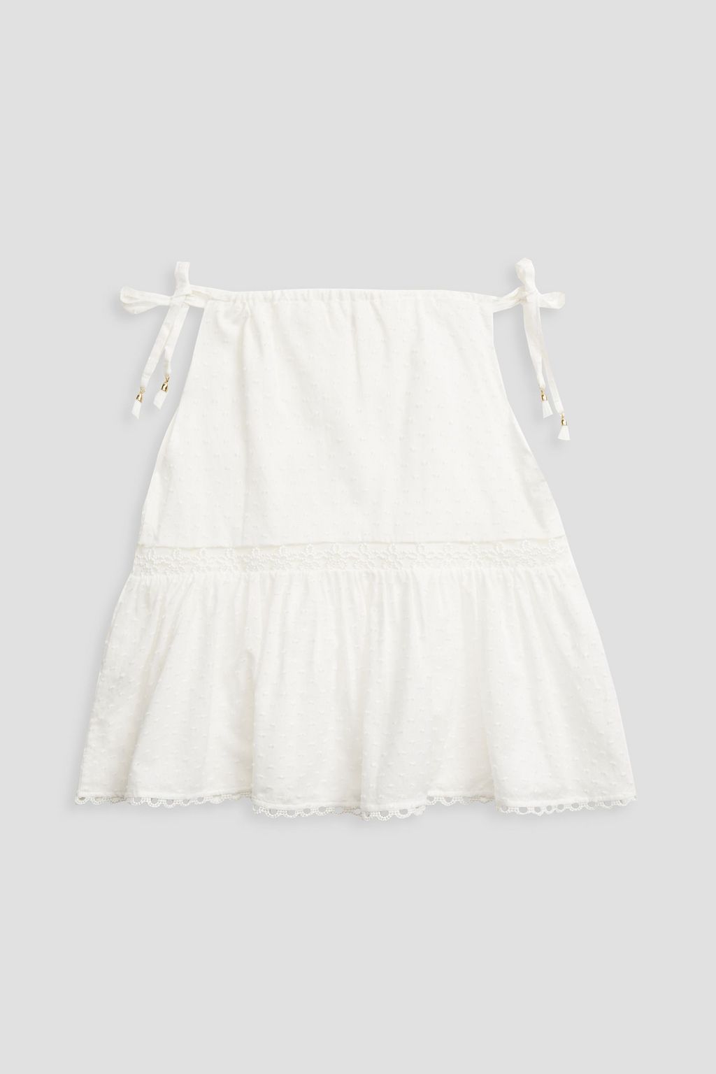 ZIMMERMANN Kids Peggy Swiss-dot cotton top