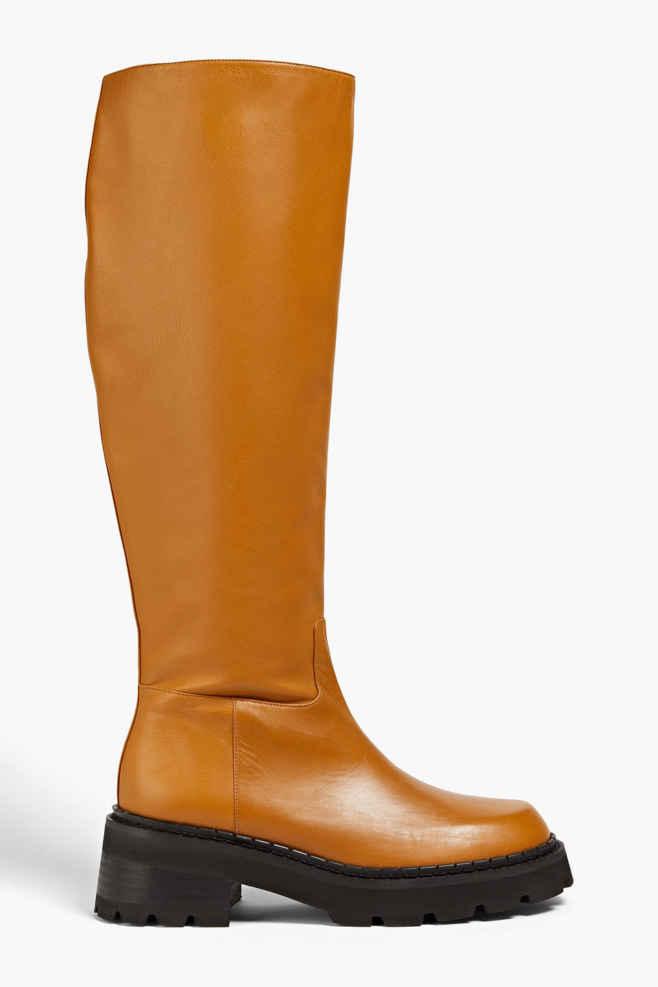 BY FAR RUSSEL LEATHER KNEE BOOTS