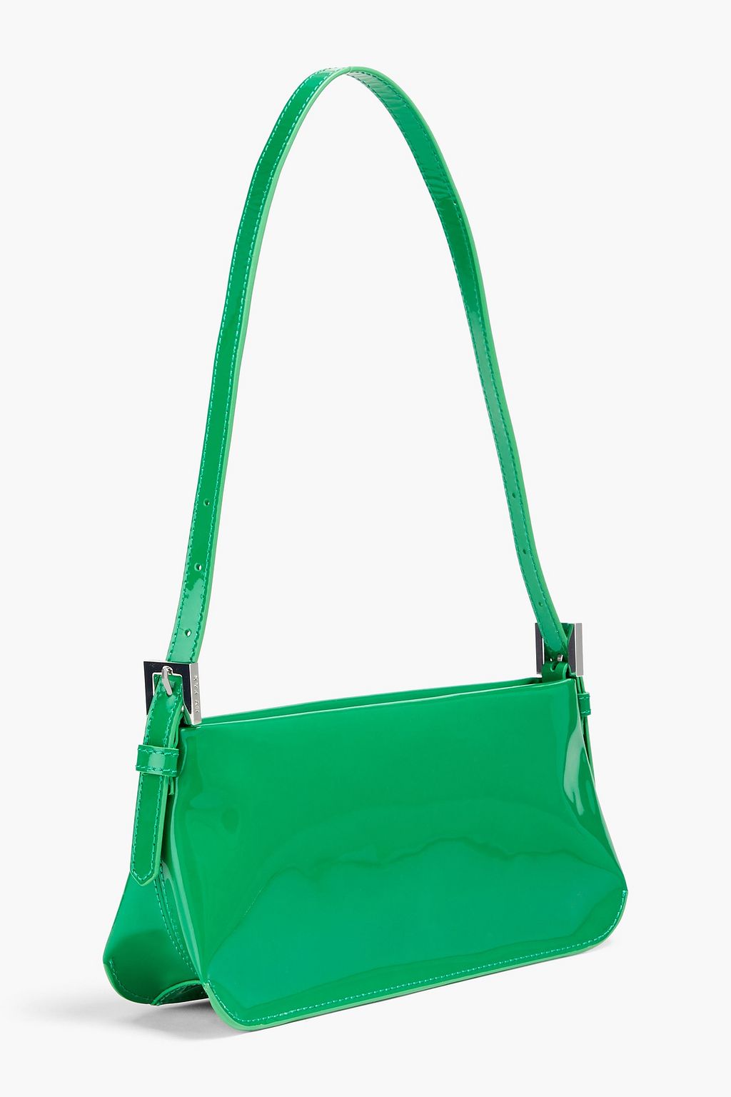 BY FAR Dulce patent-leather shoulder bag