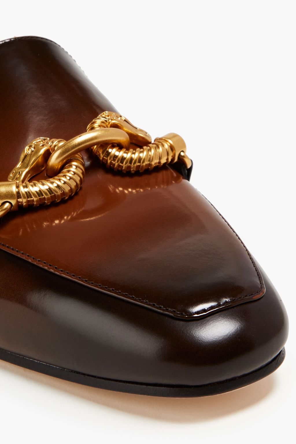 TORY BURCH Jessa polished leather loafers