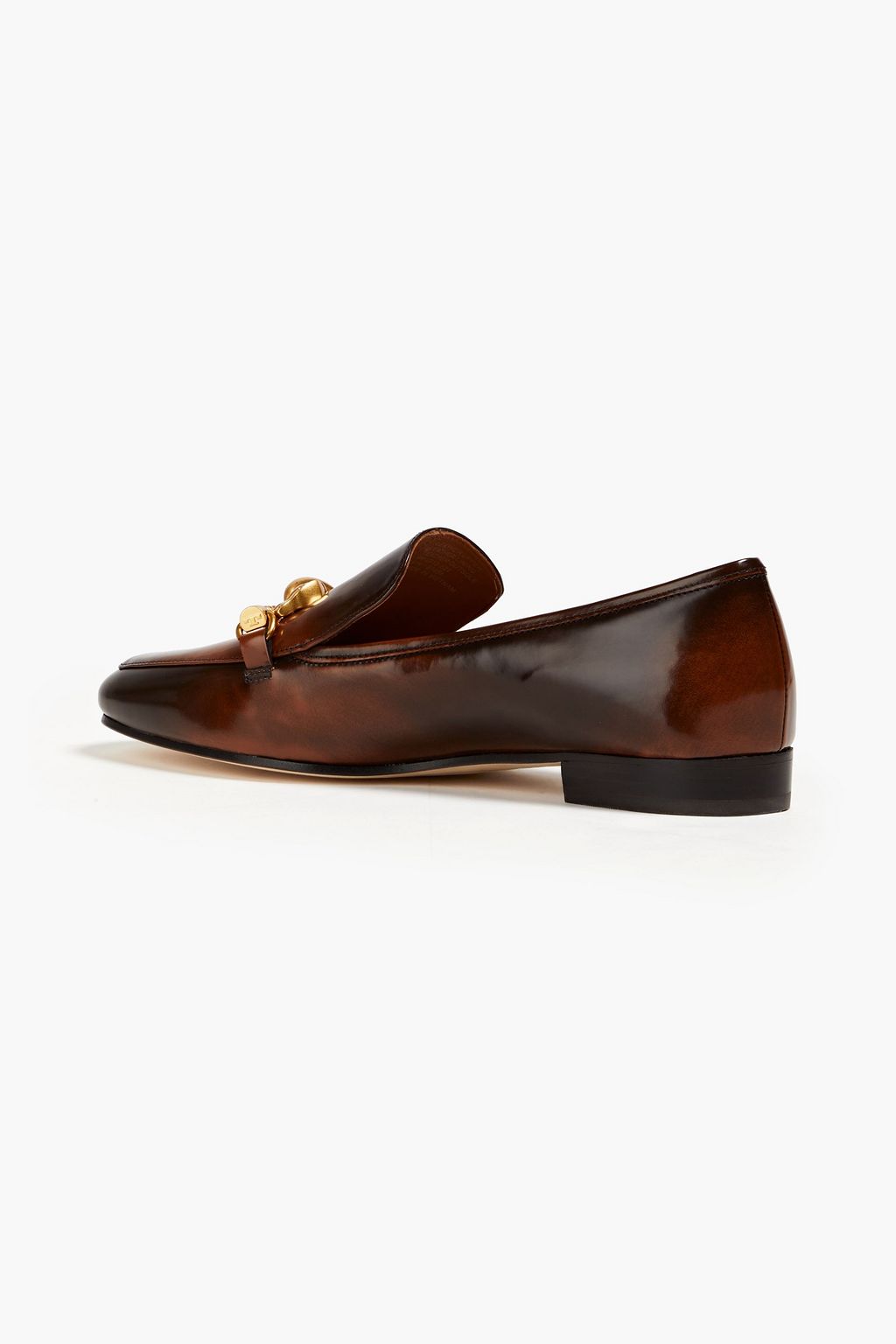 TORY BURCH Jessa polished leather loafers