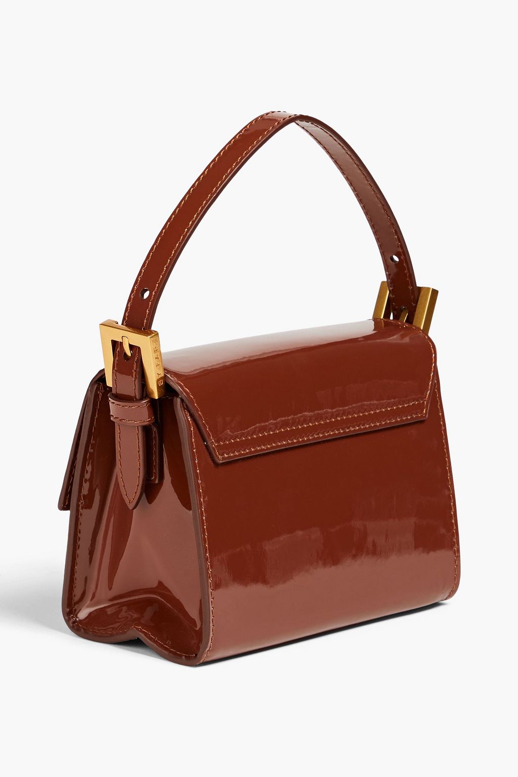 BY FAR Schultertasche aus Lackleder