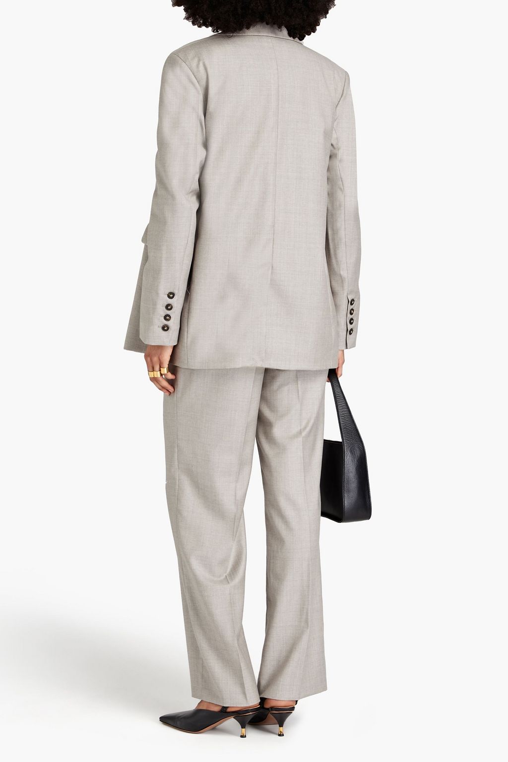 LOULOU STUDIO Donau double-breasted wool-twill blazer