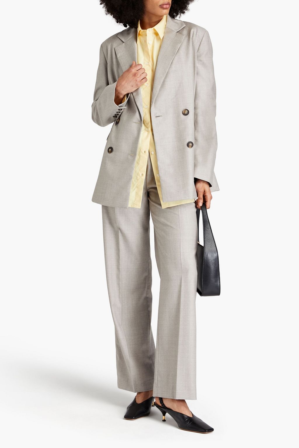 LOULOU STUDIO Donau double-breasted wool-twill blazer