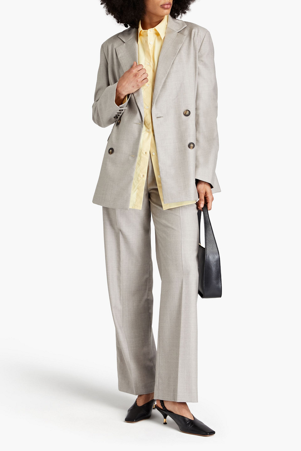 LOULOU STUDIO DONAU DOUBLE-BREASTED WOOL BLAZER 3074457345637410689