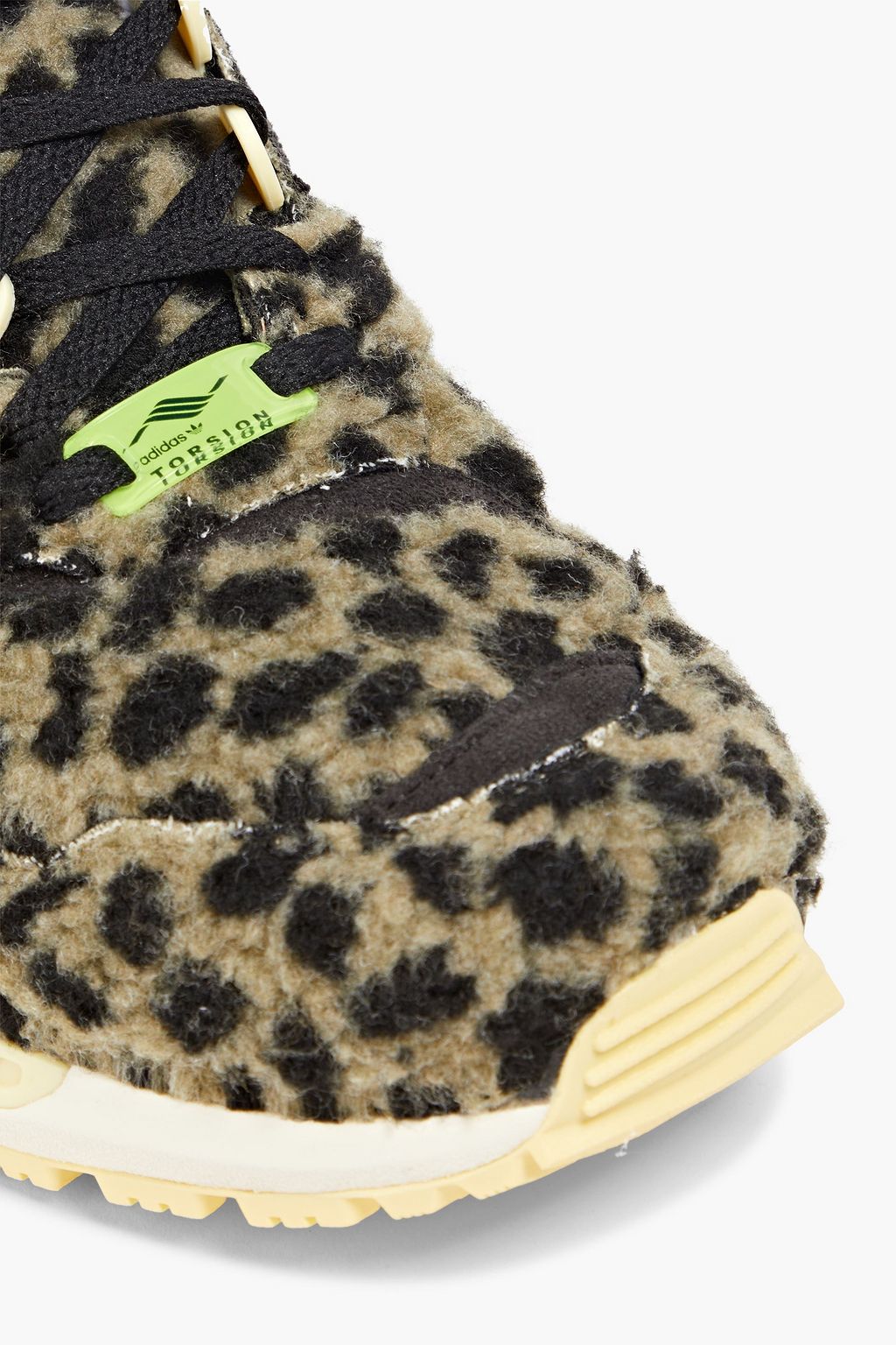 ADIDAS ORIGINALS Leopard-print faux shearling sneakers