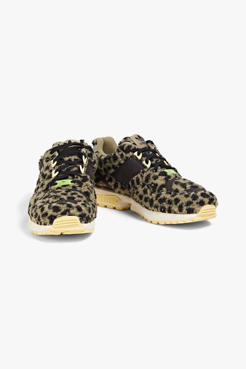 ADIDAS ORIGINALS Leopard-print faux shearling sneakers
