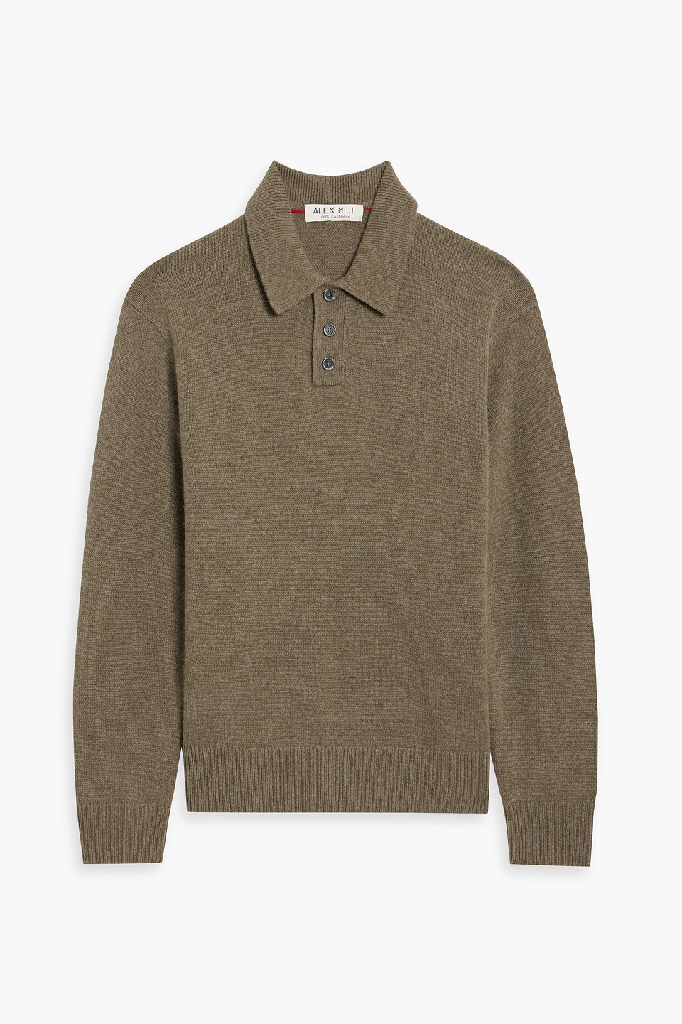 ALEX MILL CASHMERE POLO SWEATER