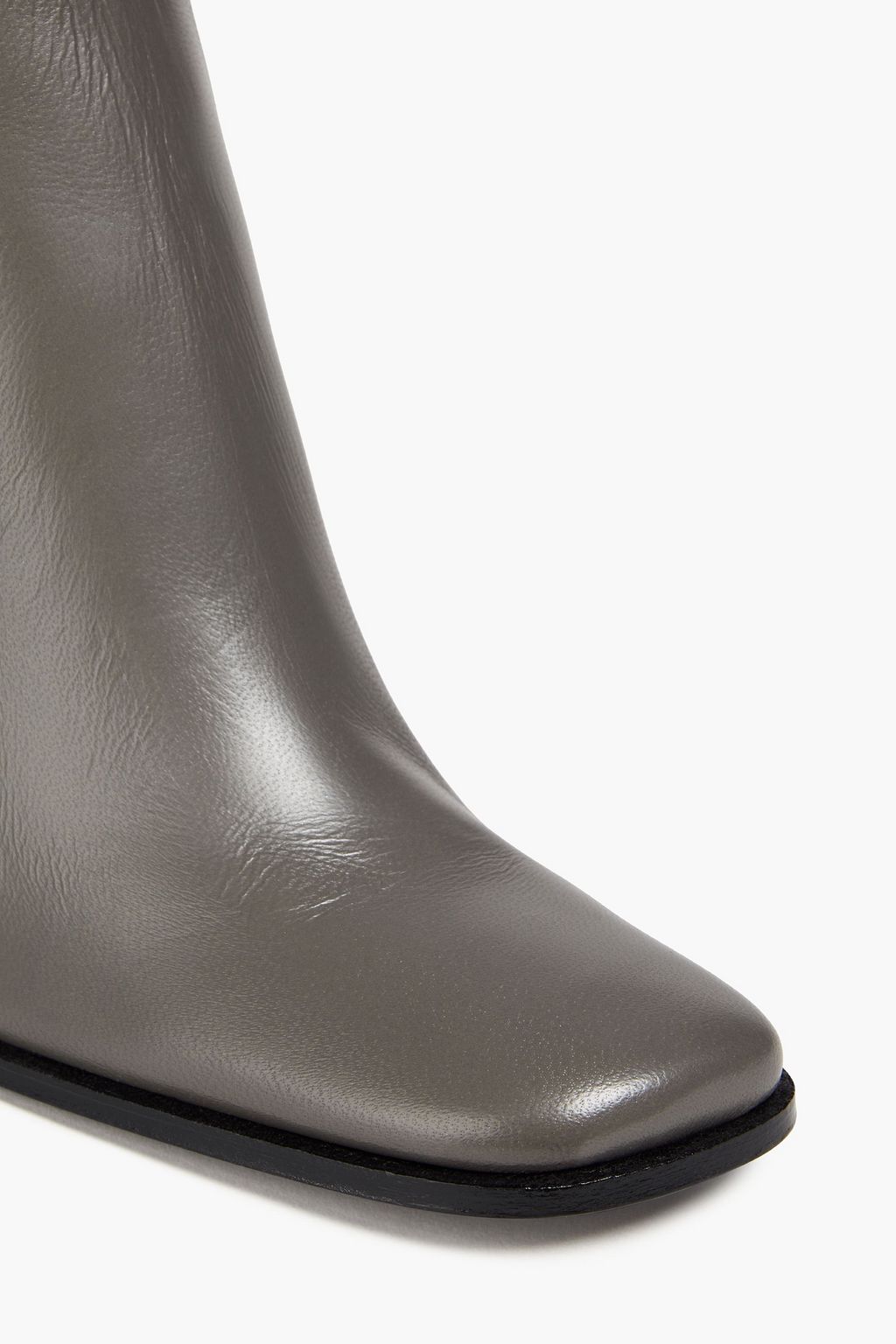 BY FAR Leather knee boots