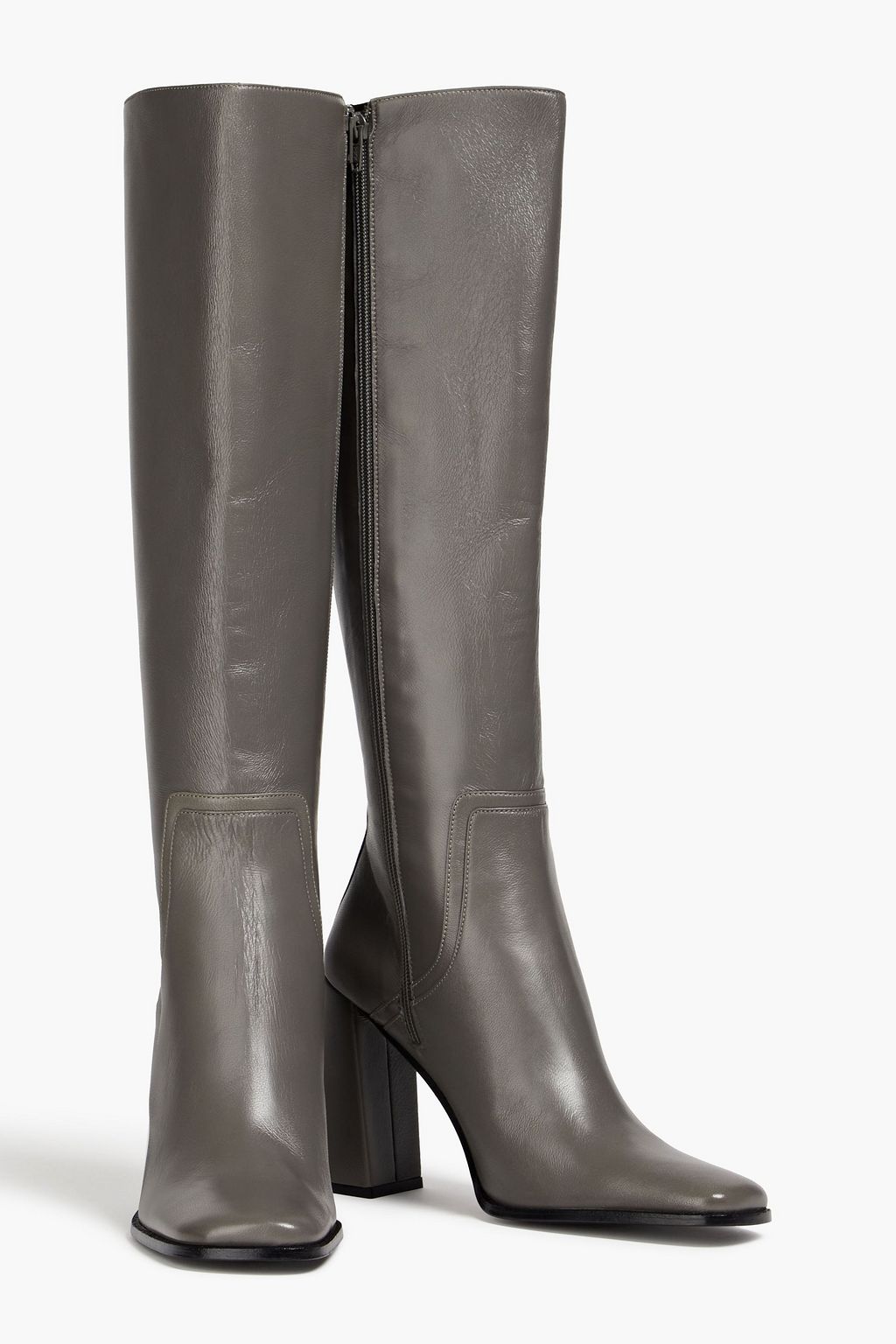 BY FAR Leather knee boots