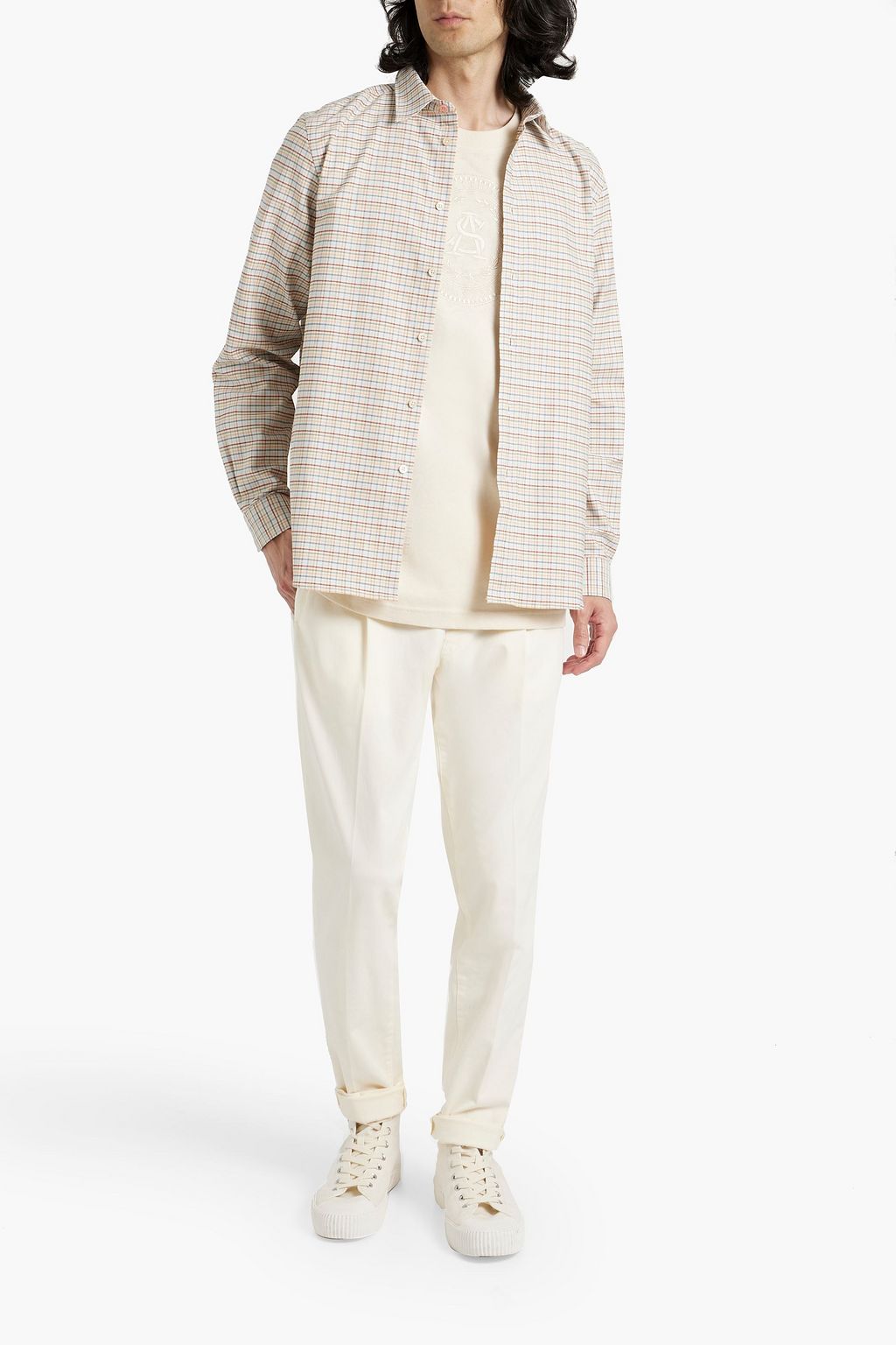 PS PAUL SMITH Checked cotton-poplin shirt