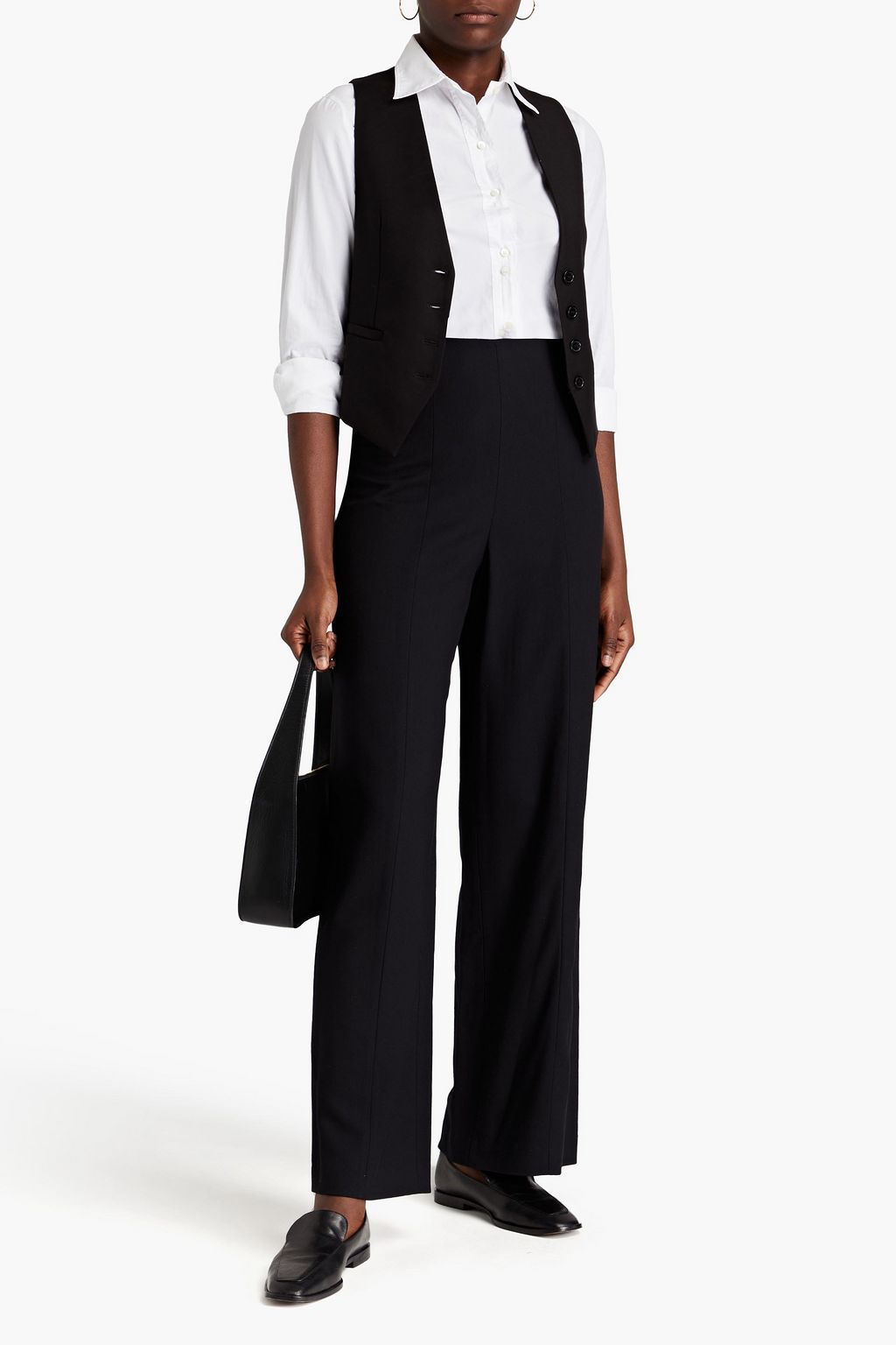 LOULOU STUDIO Twill wide-leg pants