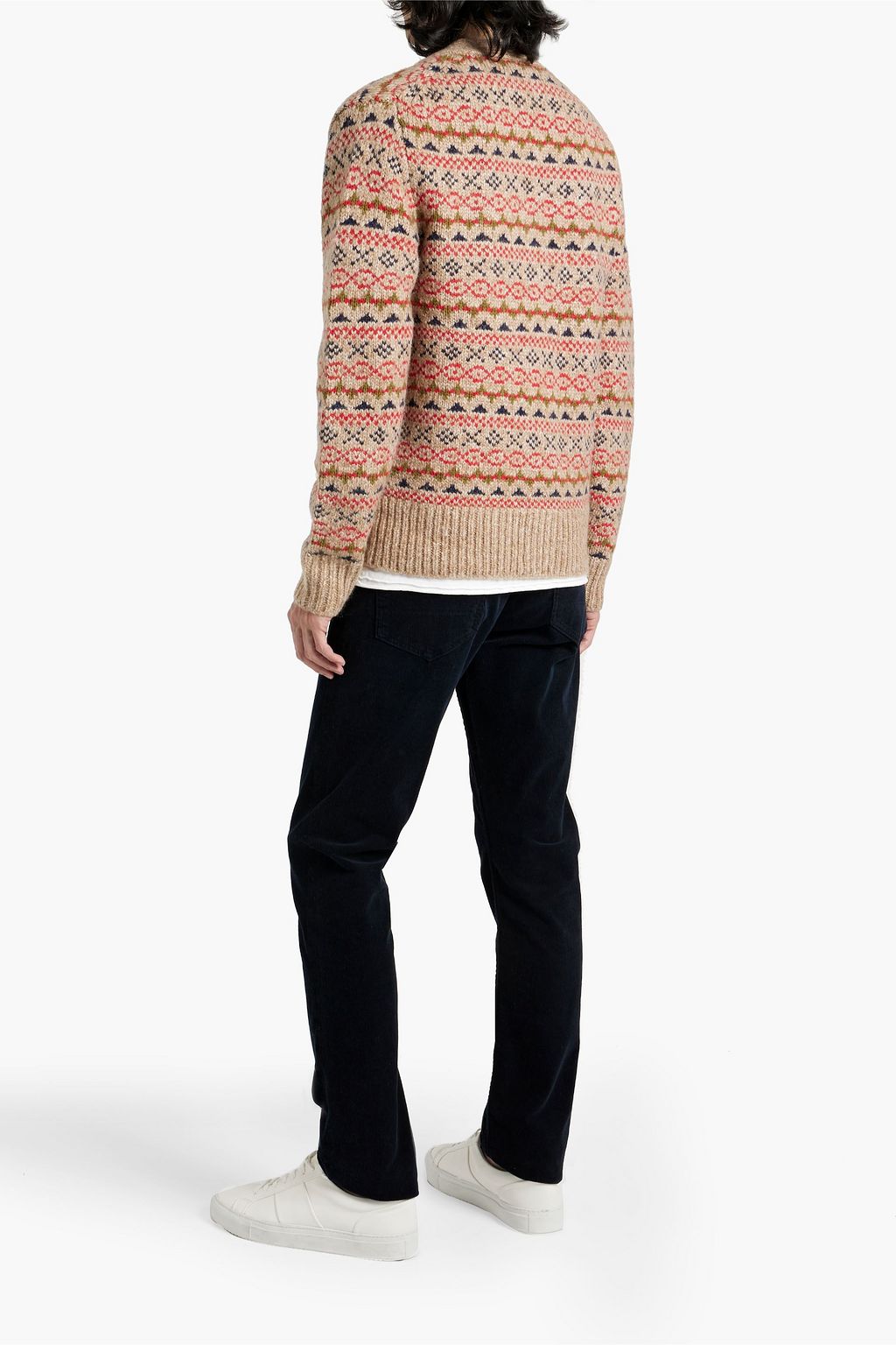 ALEX MILL Fair Isle intarsia-knit cardigan