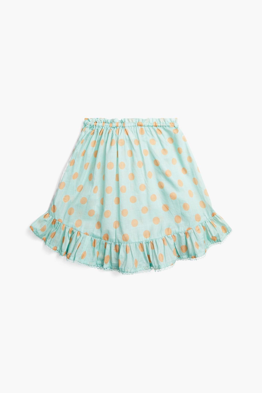 ZIMMERMANN Kids Kirra ruffled polka-dot cotton skirt