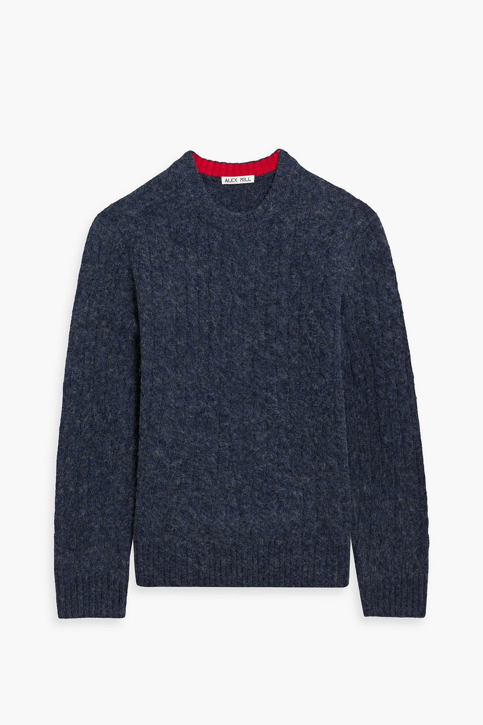 Alex Mill Donegal Merino Wool-blend Sweater In Navy