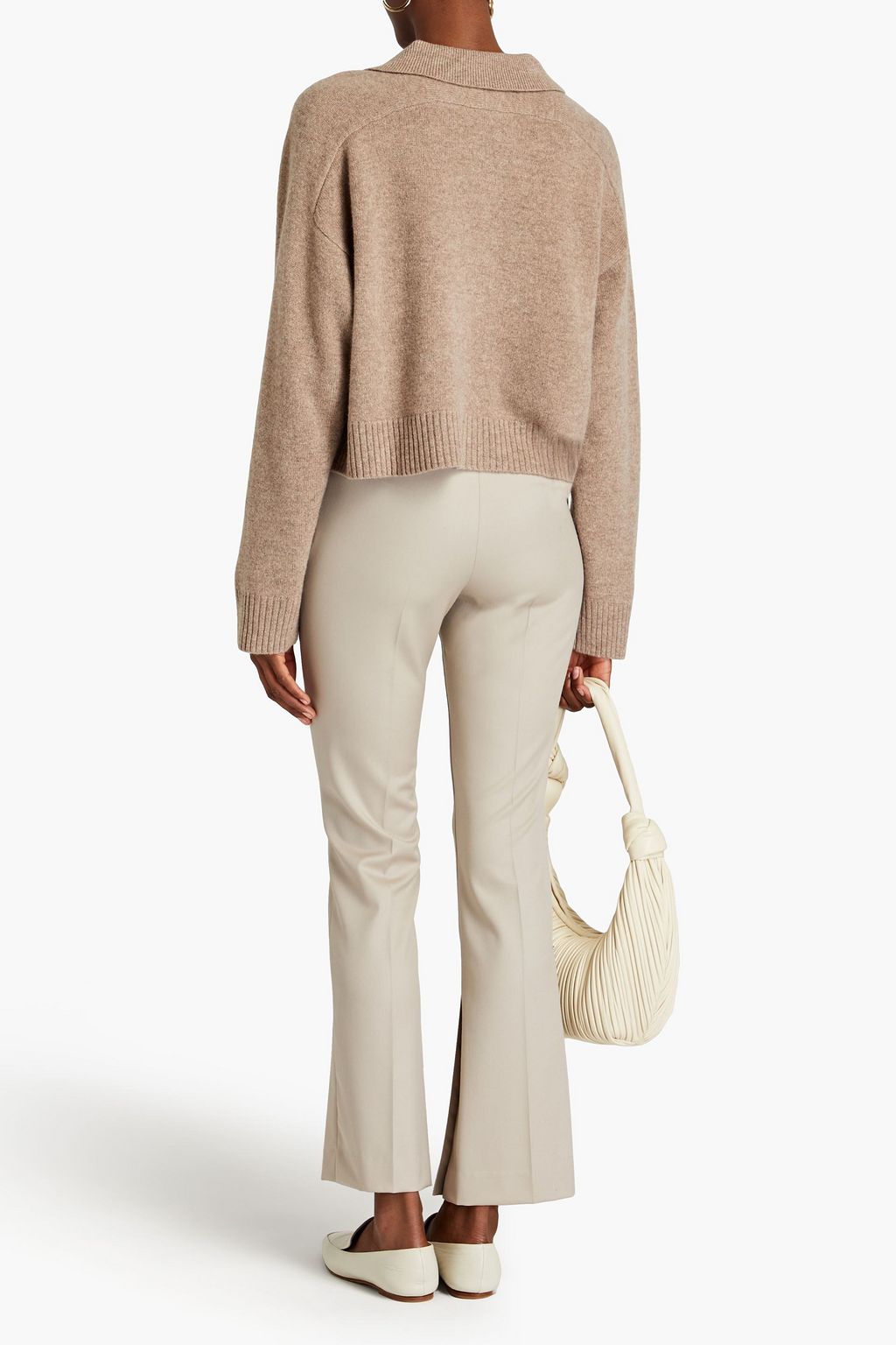 LOULOU STUDIO Banni oversized wool as yak-blend polo shirt