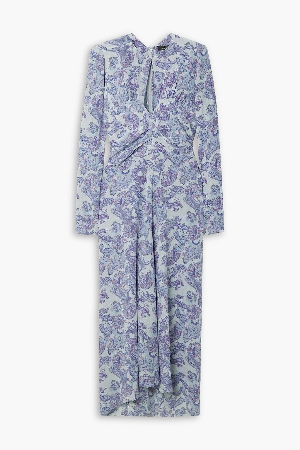 ISABEL MARANT Telima cutout ruched paisley-print midi dress | THE OUTNET