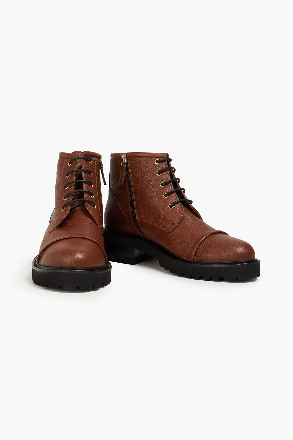MALONE SOULIERS Pebbled-leather ankle boots