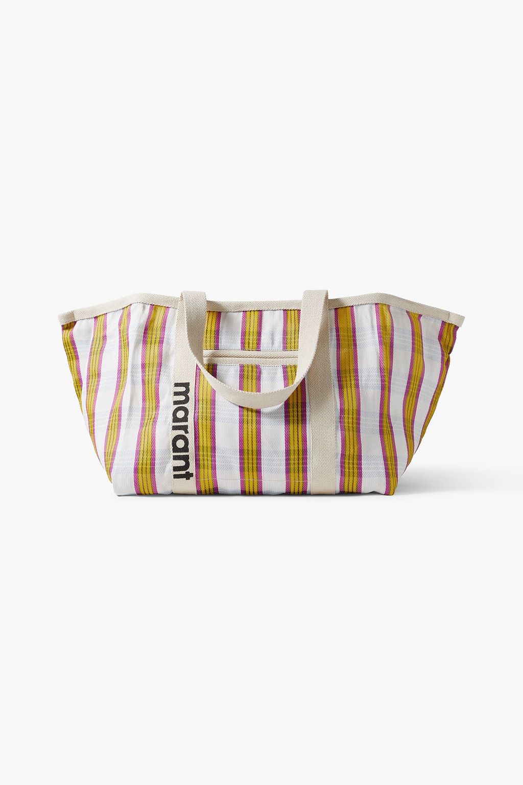 ISABEL MARANT Darwen striped canvas tote THE OUTNET