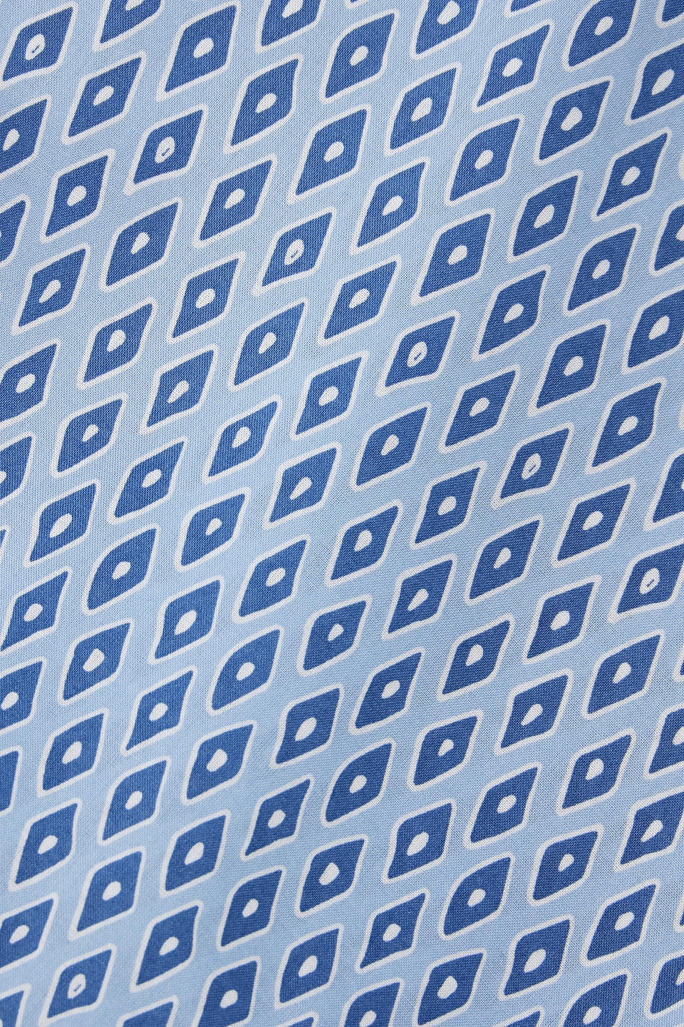 Derek Rose Nelson Pyjama-hemd Aus Baumwollpopeline Mit Print In Light Blue