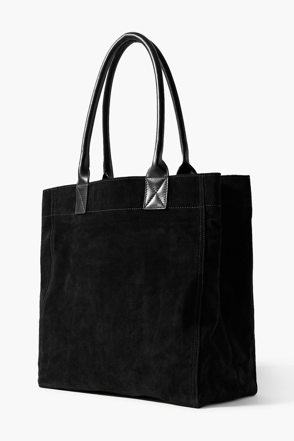 ISABEL MARANT Yenky leathertrimmed suede tote THE