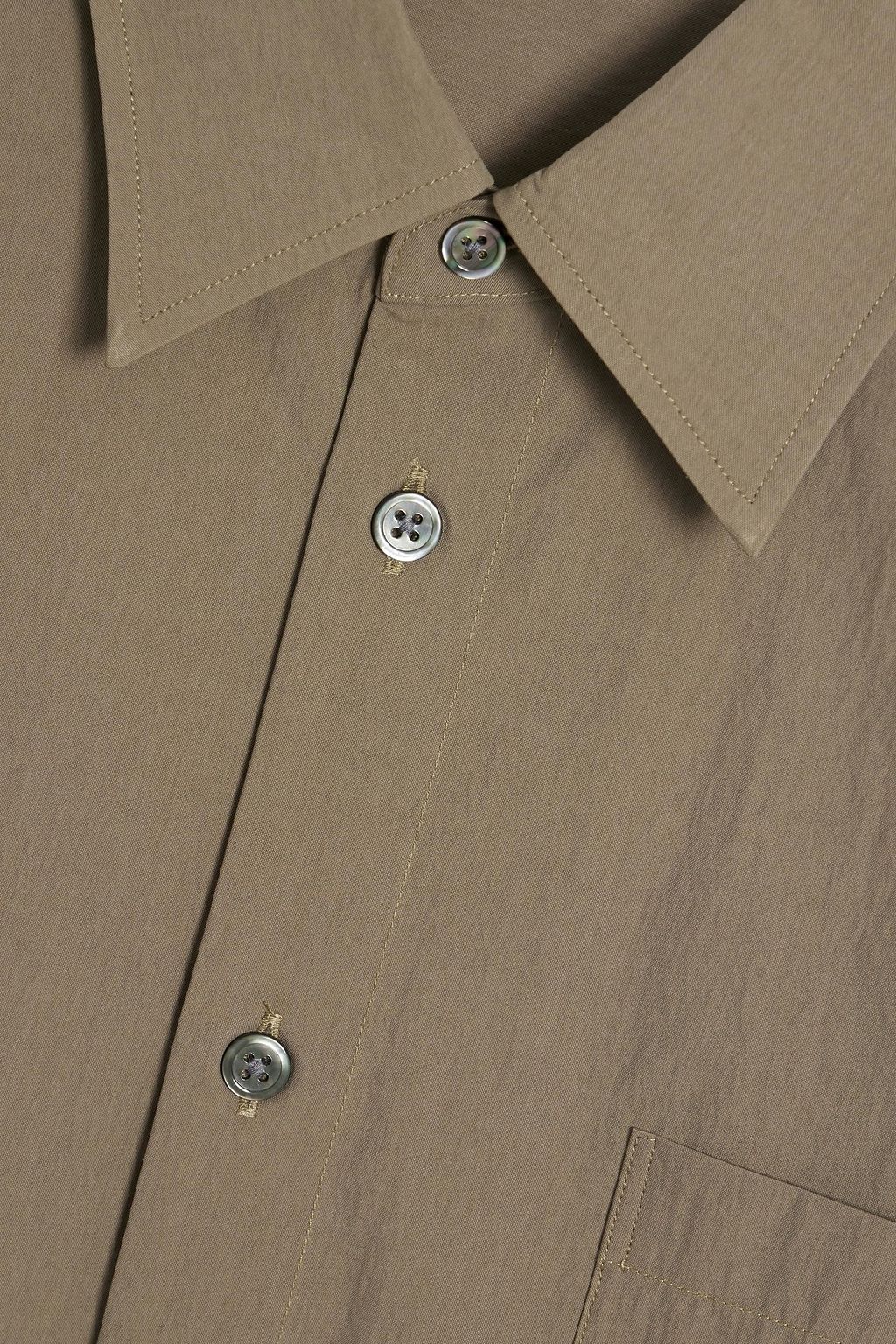 JOHN ELLIOTT Cloak cotton-blend poplin shirt