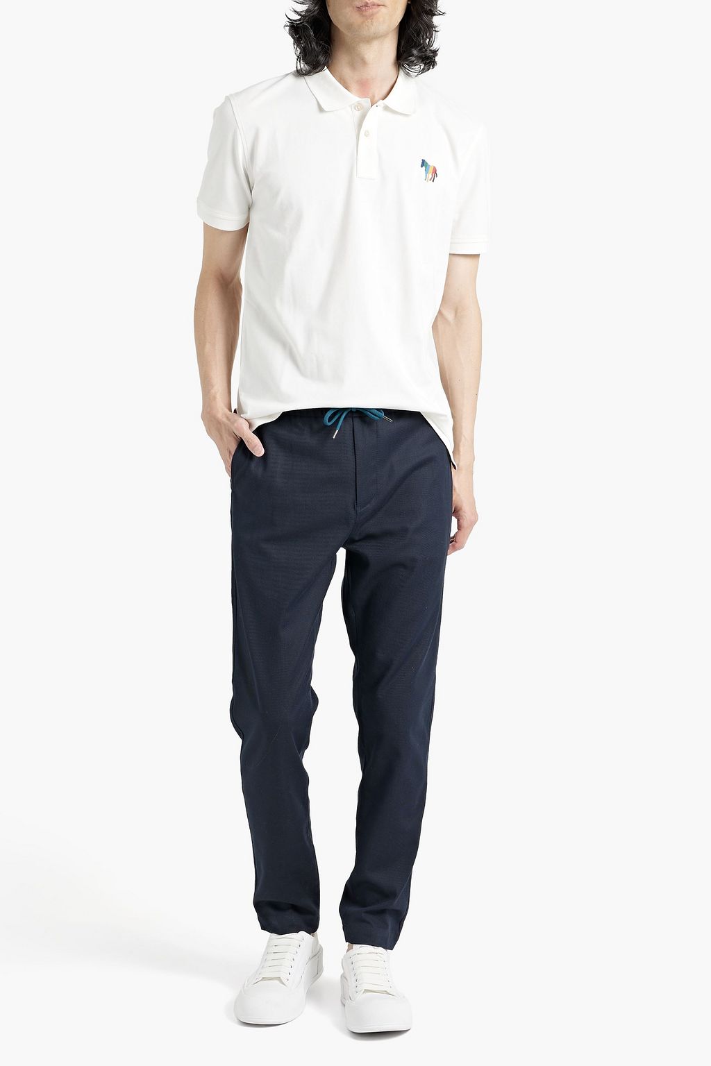 PS PAUL SMITH Slim-fit cotton-blend twill drawstring pants