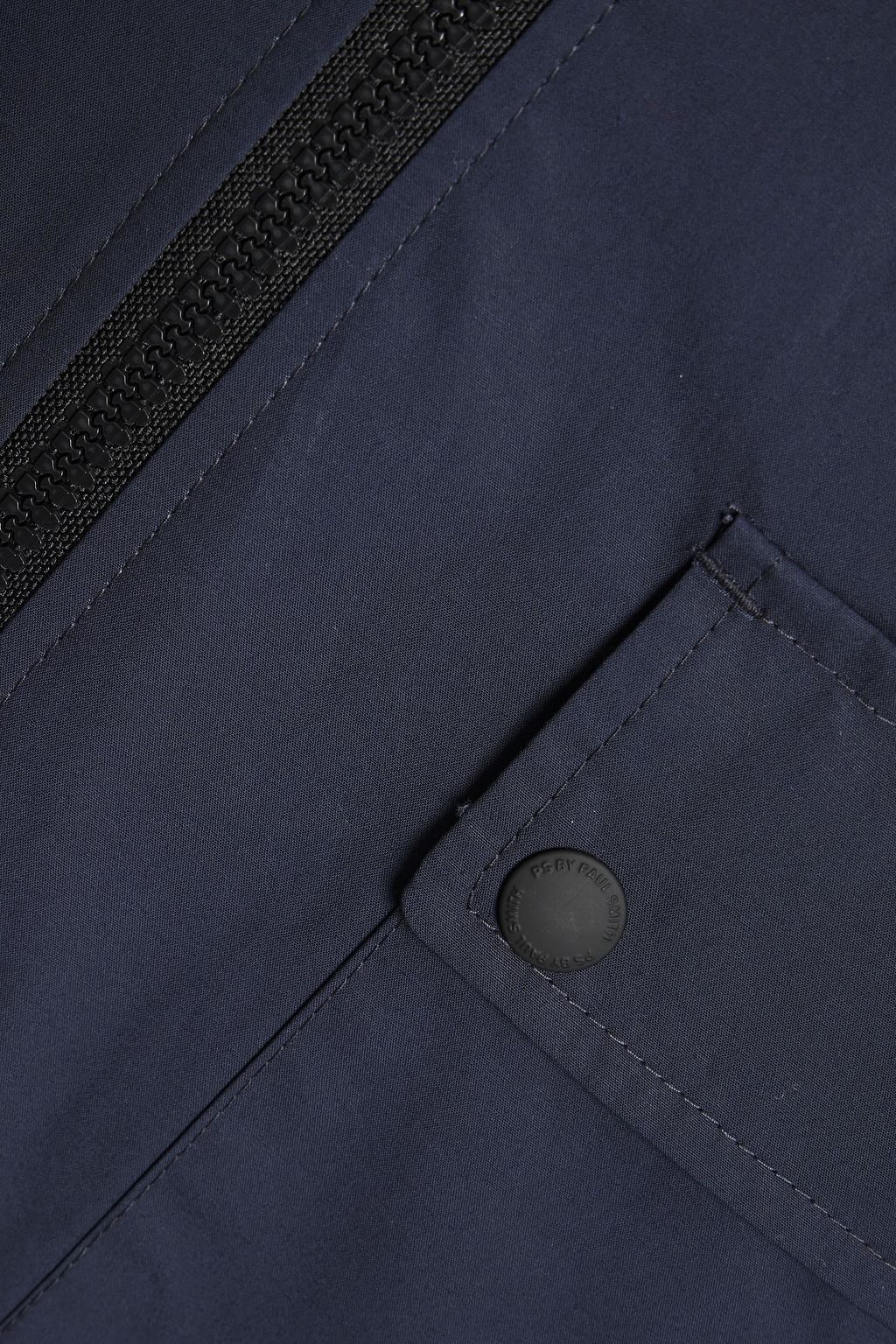 PS PAUL SMITH Jersey-paneled cotton-poplin bomber jacket