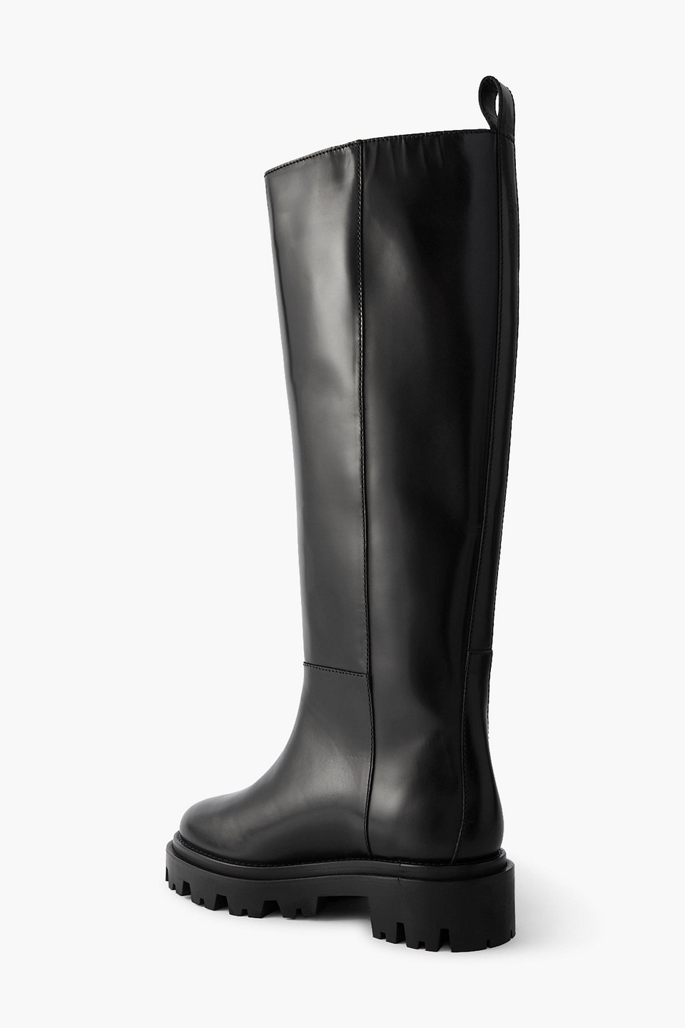 Isabel Marant Cener Glossed-leather Knee Boots In Black