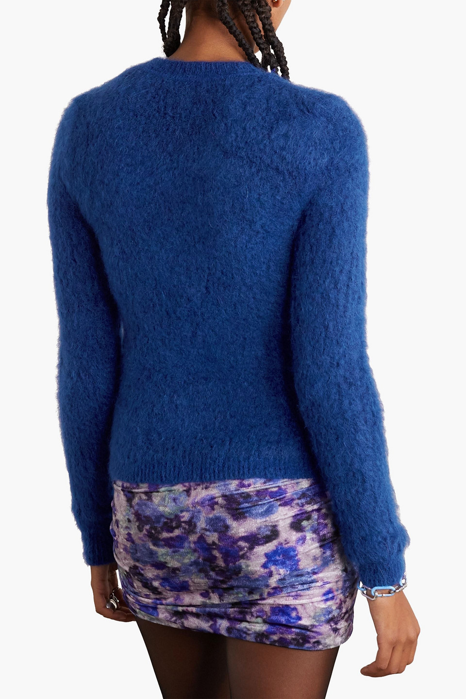 Isabel Marant Alford Cutout Knitted Sweater In Königsblau