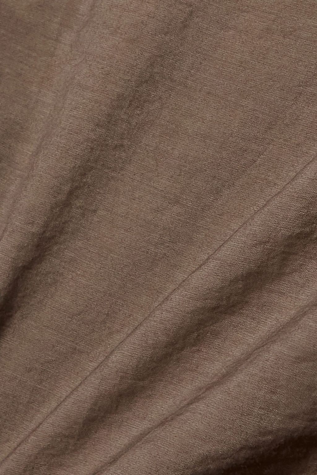 ACNE STUDIOS Asymmetric crinkled cotton-blend poplin blouse