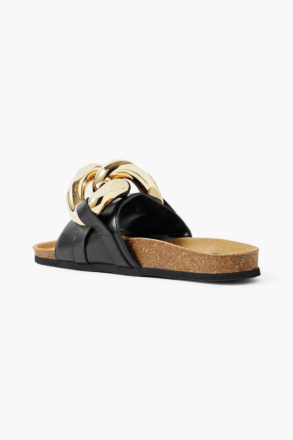 JW ANDERSON شبشب سلايدز من الجلد مزين بسلسلة