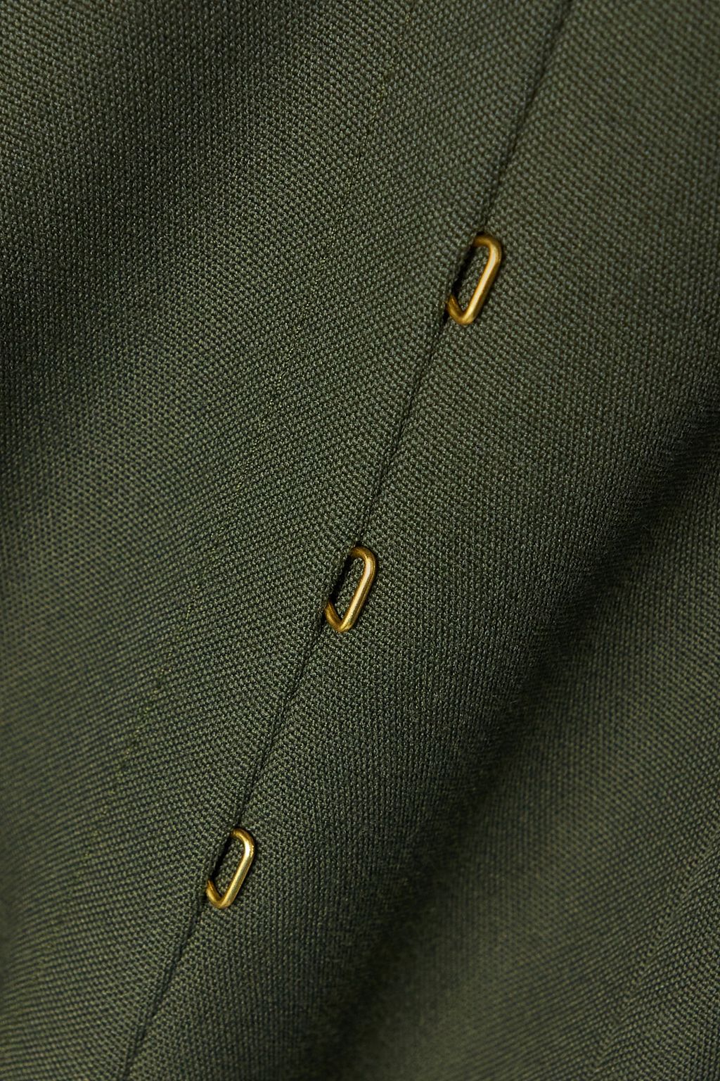 DION LEE Oversized hook-embellished crepe blazer