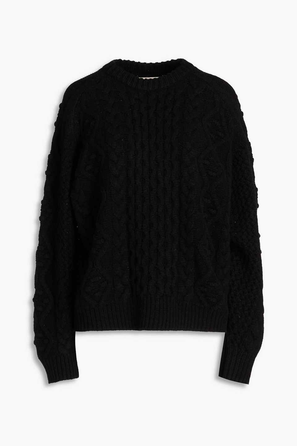 Loulou Studio - Seca cable-knit wool and cashmere-blend sweater - Black - XS