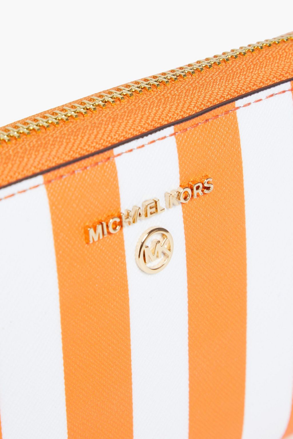 MICHAEL MICHAEL KORS Striped faux leather wallet