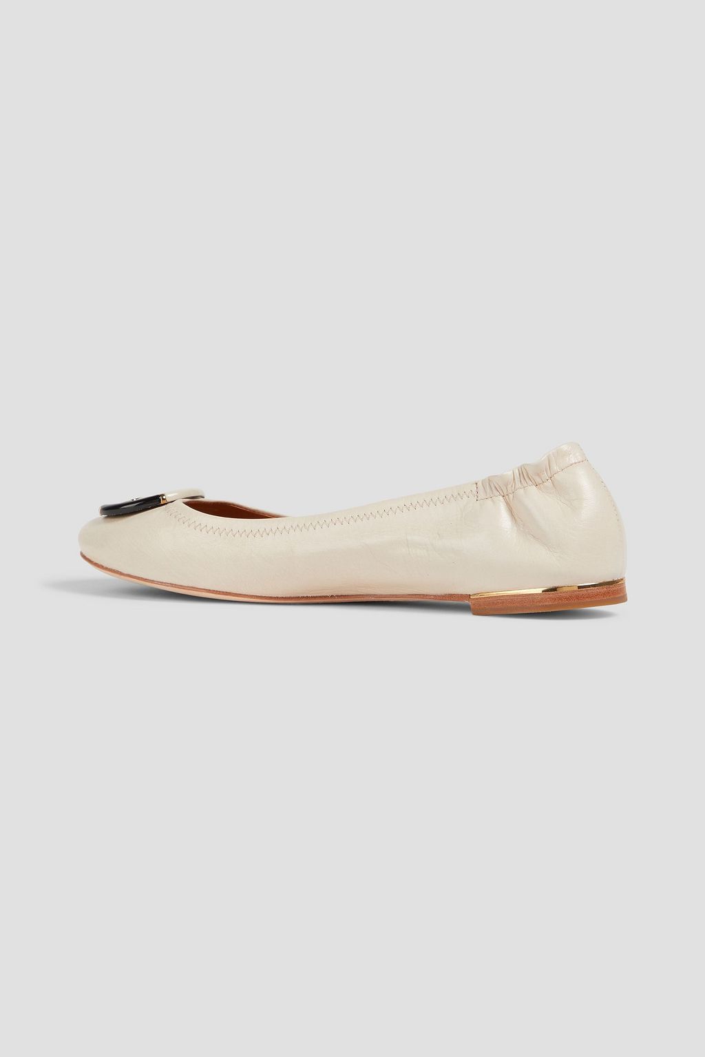 TORY BURCH Embellished leather ballet flats