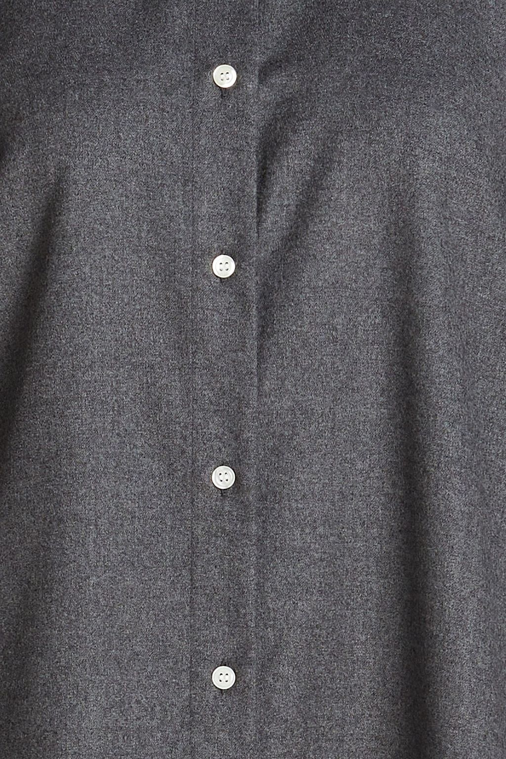 LOULOU STUDIO Karasol Hemd aus Flanell aus einer Wollmischung