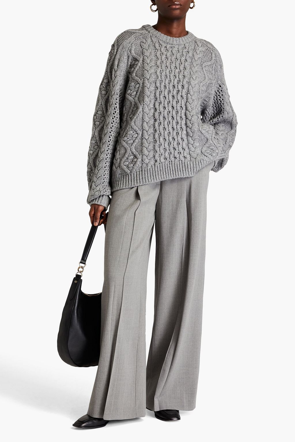 LOULOU STUDIO Seca cable-knit wool and cashmere-blend sweater