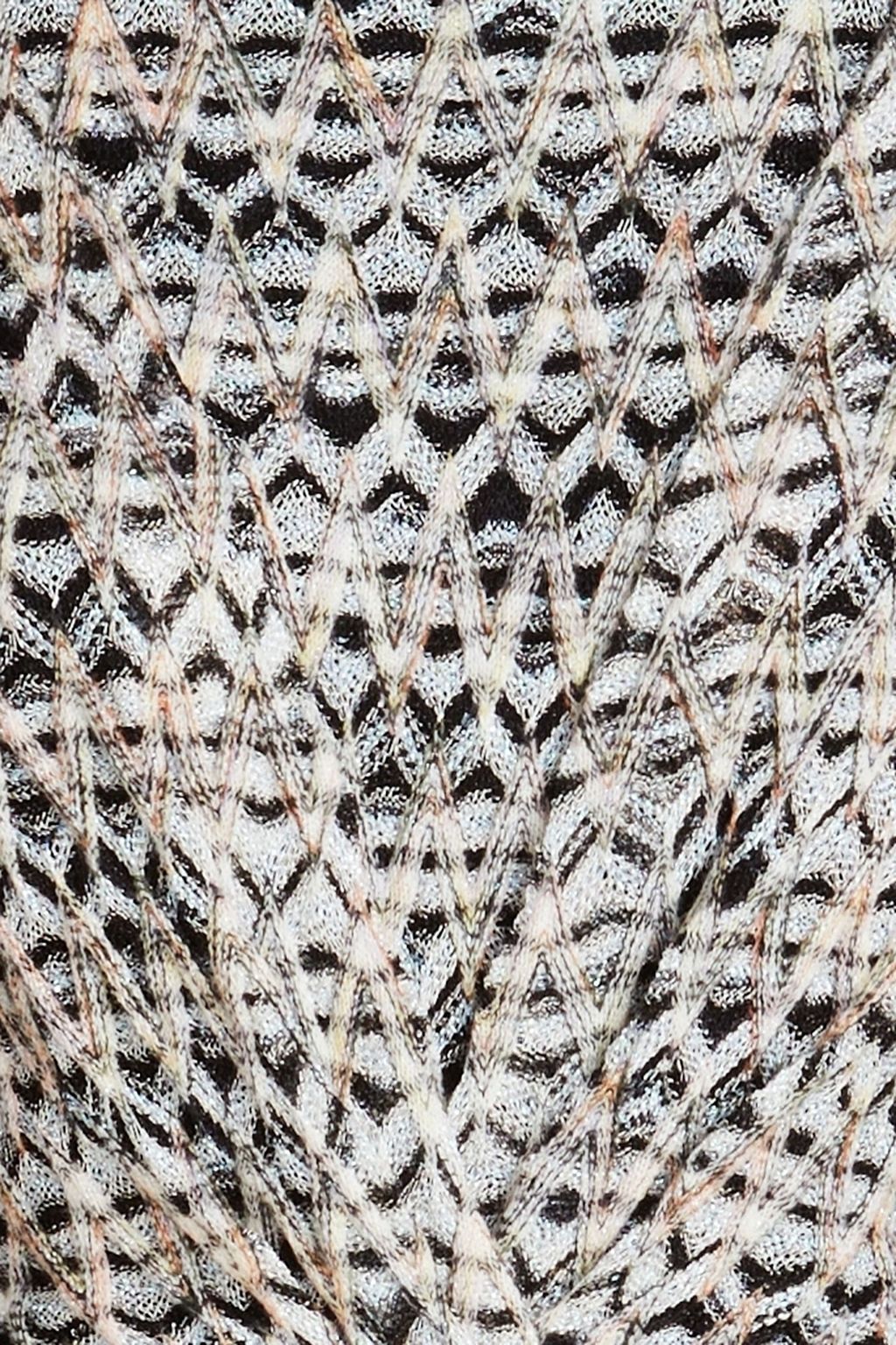 MISSONI Metallic crochet-knit midi dress