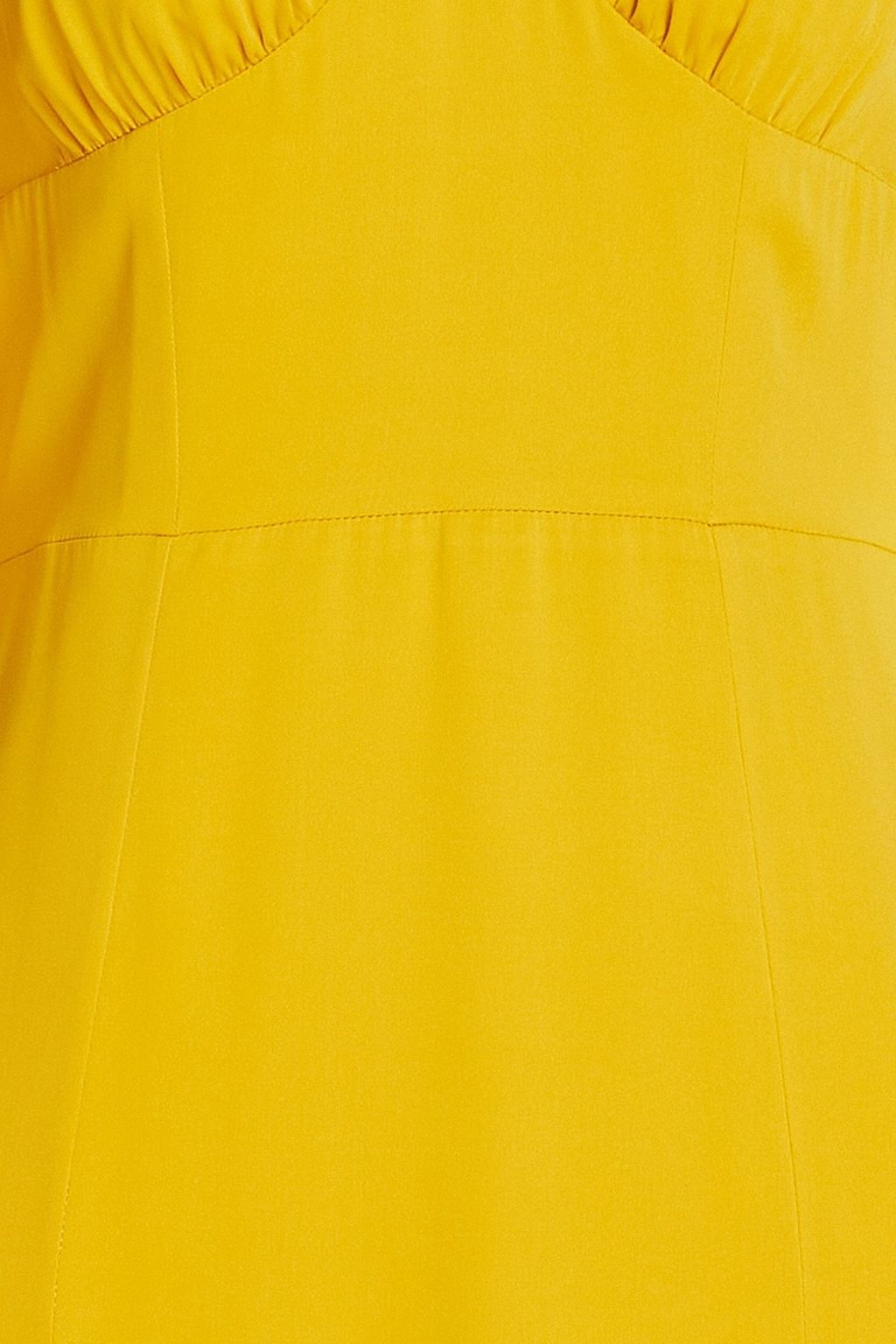 DOLCE&GABBANA Gathered silk-blend crepe midi dress