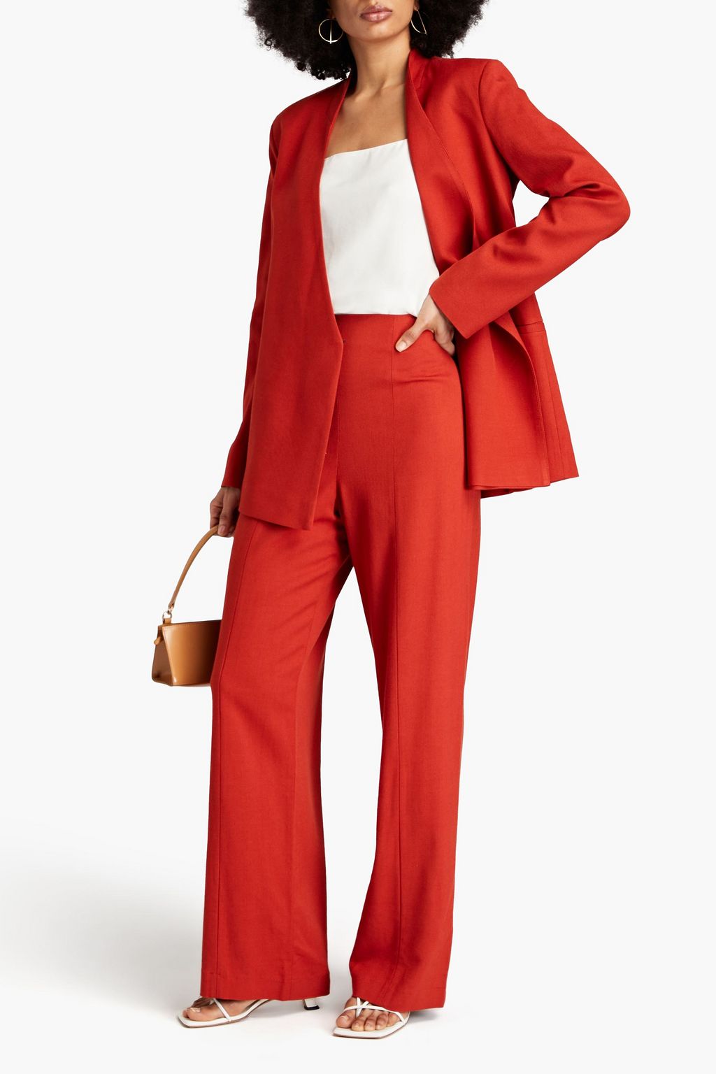 LOULOU STUDIO Twill wide-leg pants