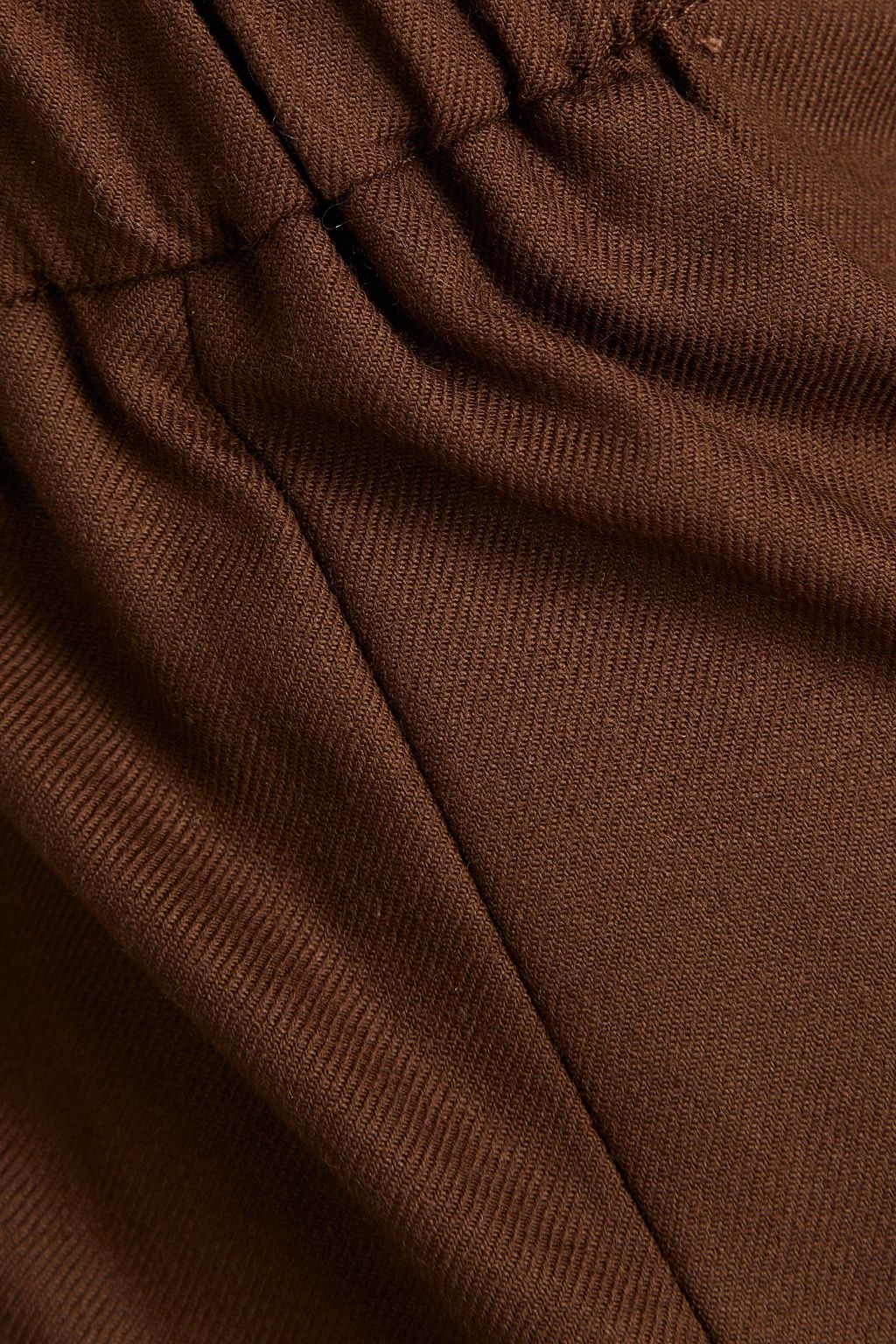 LOULOU STUDIO Cropped stretch wool-twill wide-leg jumpsuit