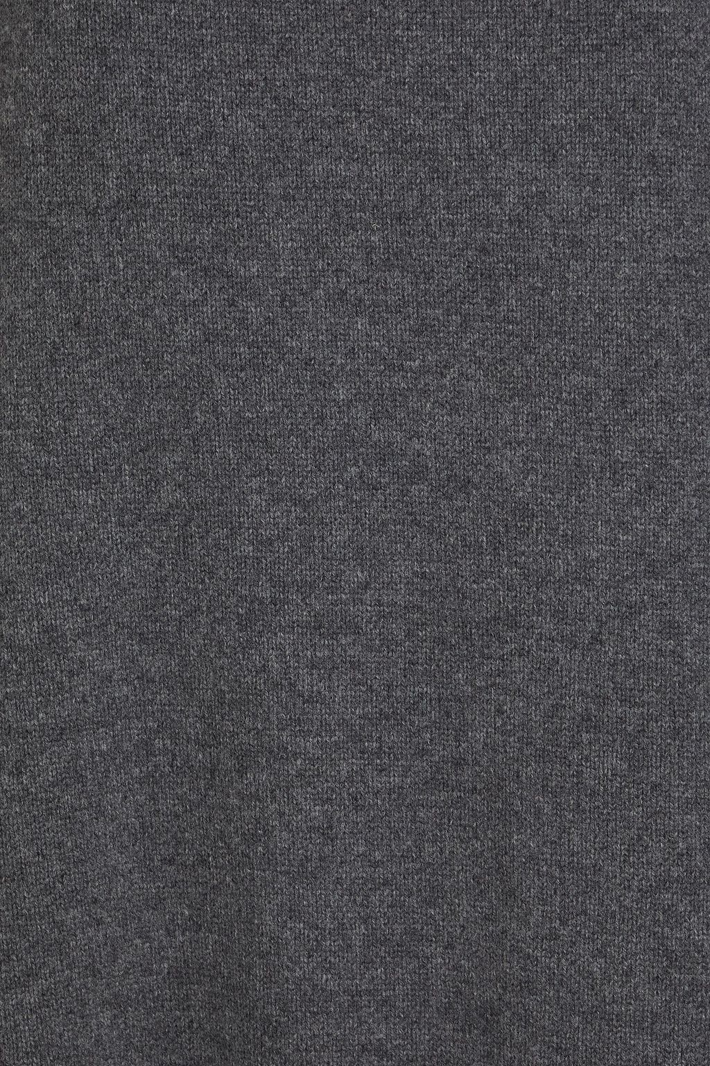 BRUNELLO CUCINELLI メランジウール&カシミヤ&シルク混 ミディスカート