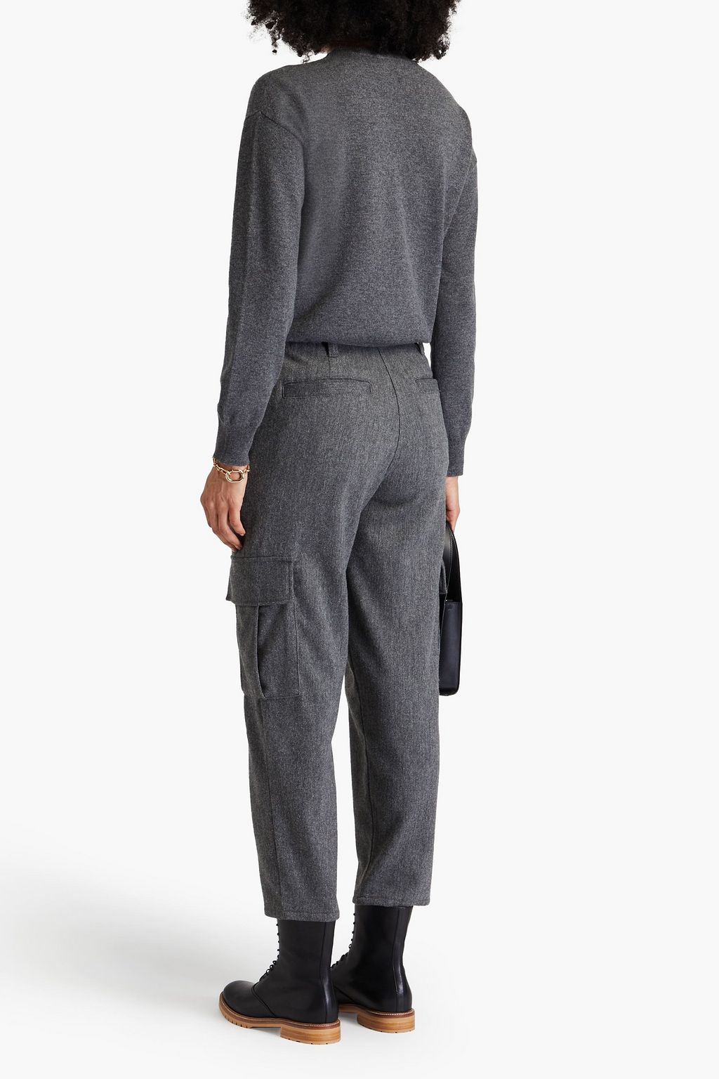 BRUNELLO CUCINELLI Sequin-embellished wool, cashmere and silk-blend sweater