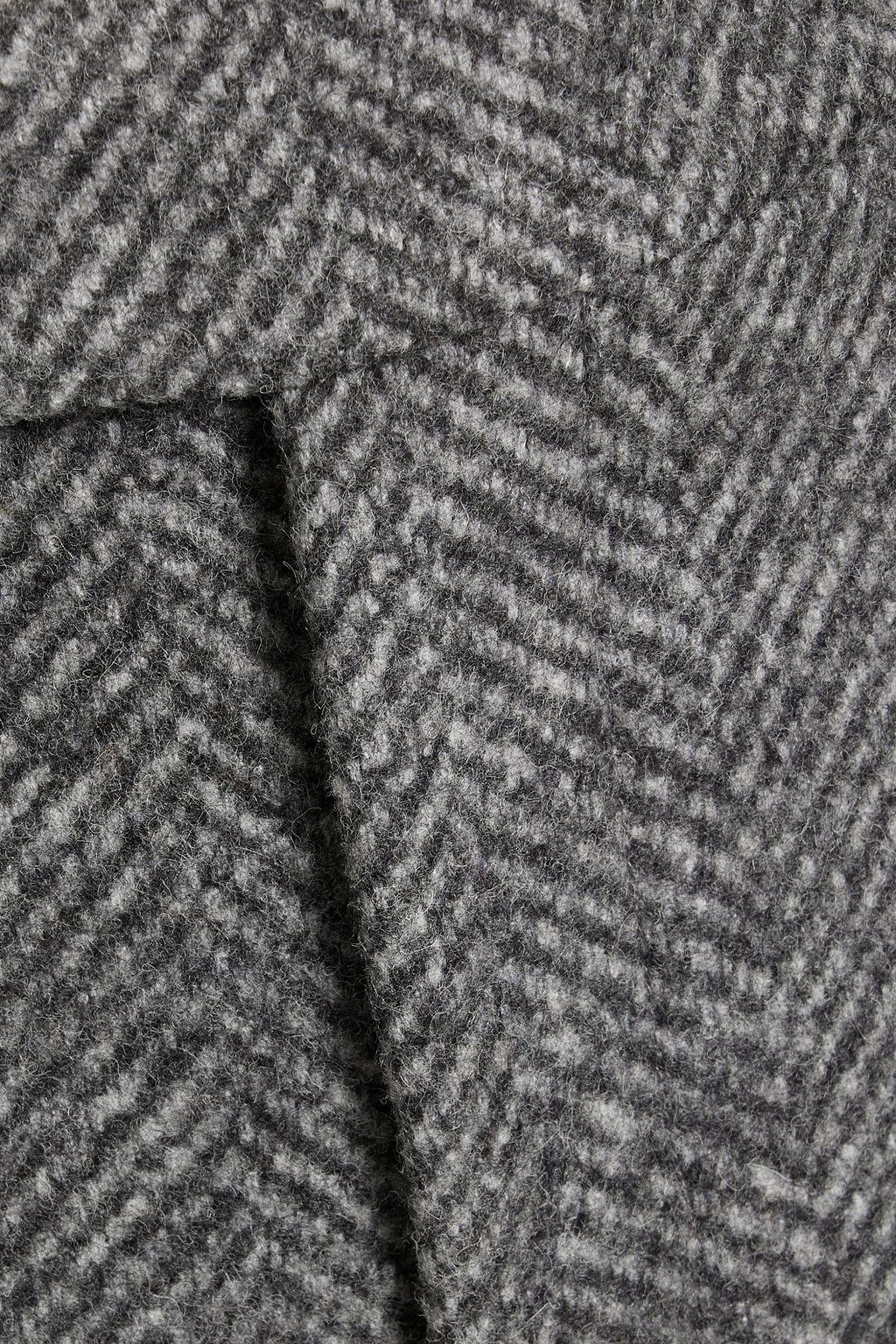 BRUNELLO CUCINELLI Herringbone tweed wide-leg pants